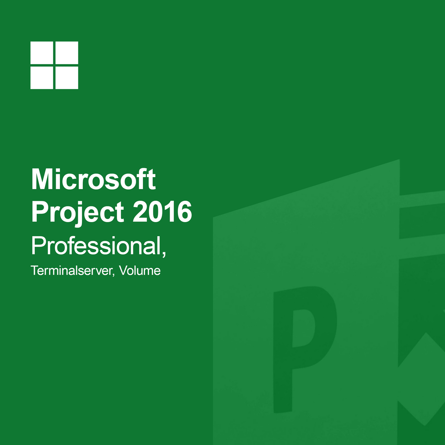 Microsoft Project 2016 Professional, Servidor Terminal, Volume