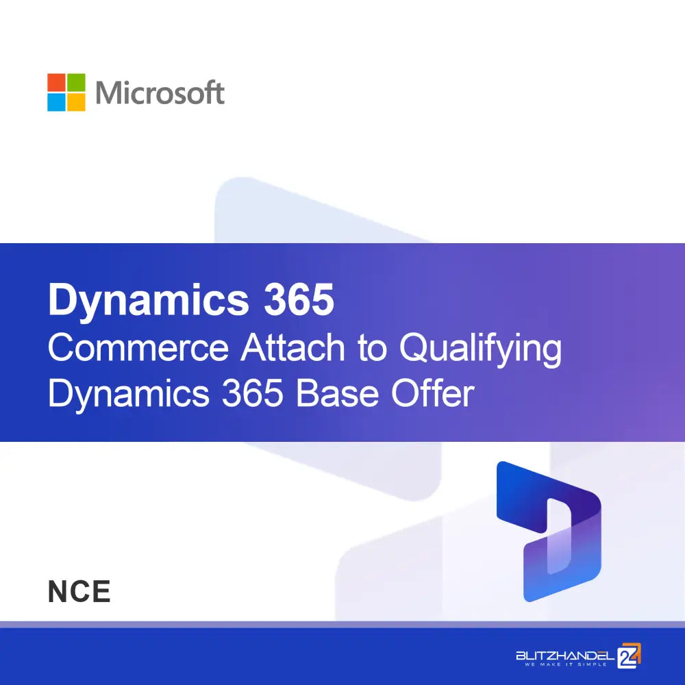 Dynamics 365 Commerce Collegare all'Offerta Base Dynamics 365 Qualificante (NCE)