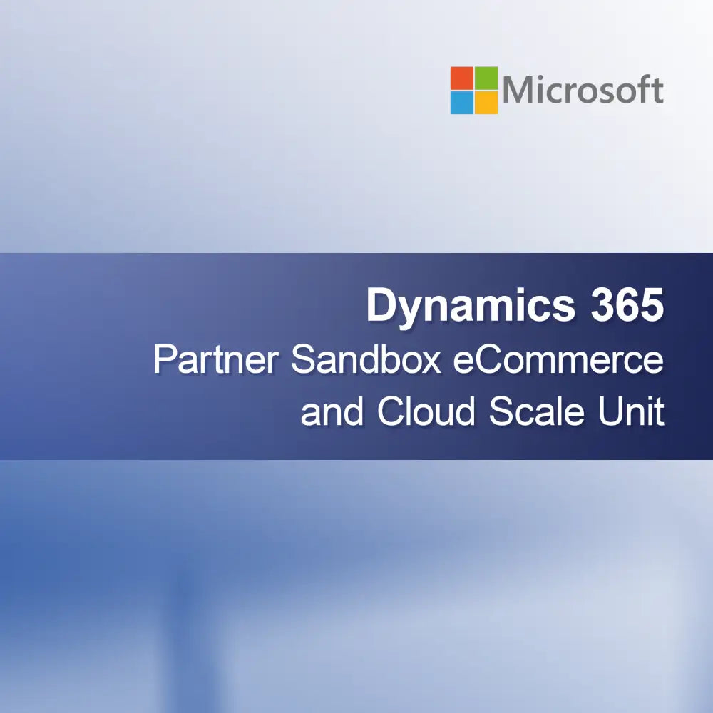 Dynamics 365 Partner Sandbox e-handel och molnskalningsenhet