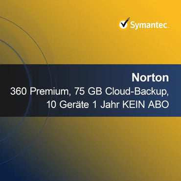 Norton 360 Premium, 75 GB pilvivarmuuskopiointi, 10 laitetta 1 vuosi EI TILAUSTA
