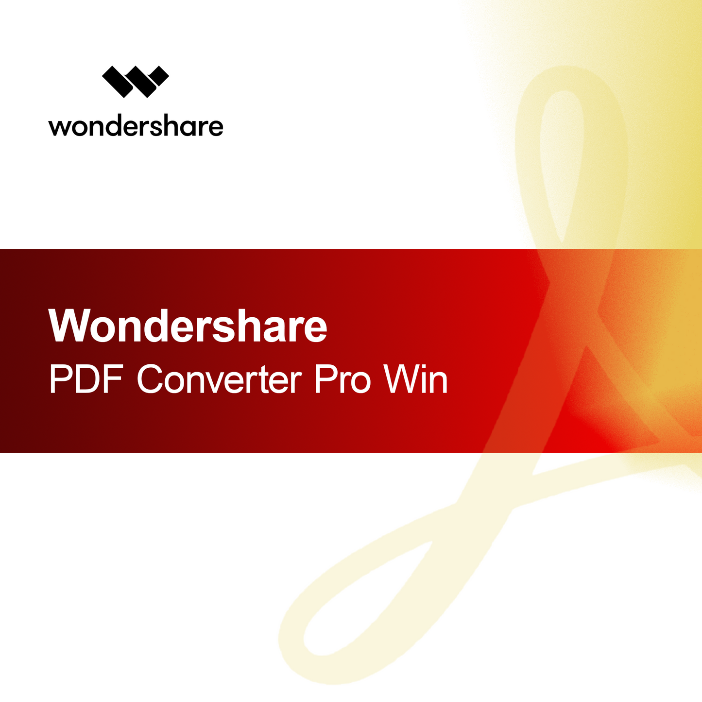 Wondershare PDF-omvandlare Pro Win
